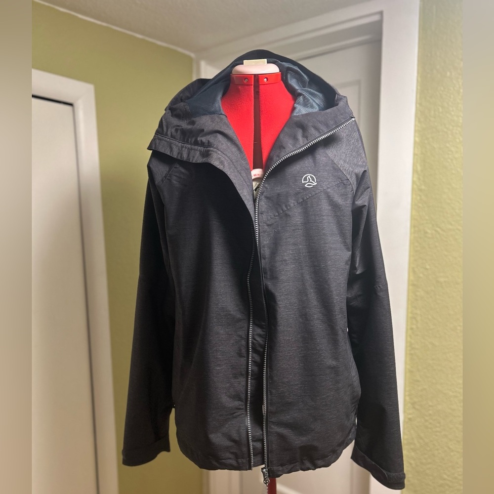 Men's Grey Hooded Rain Jacket by Spanish Brand Ternua